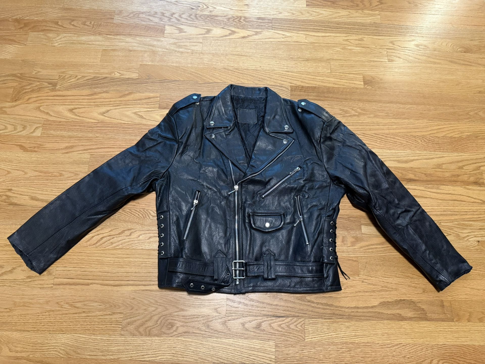 Hard Leather Jacket Harley L/XL