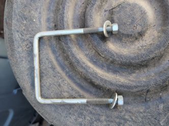 4" 4 in u-bolt, 5" deep for attaching to wood or steel post