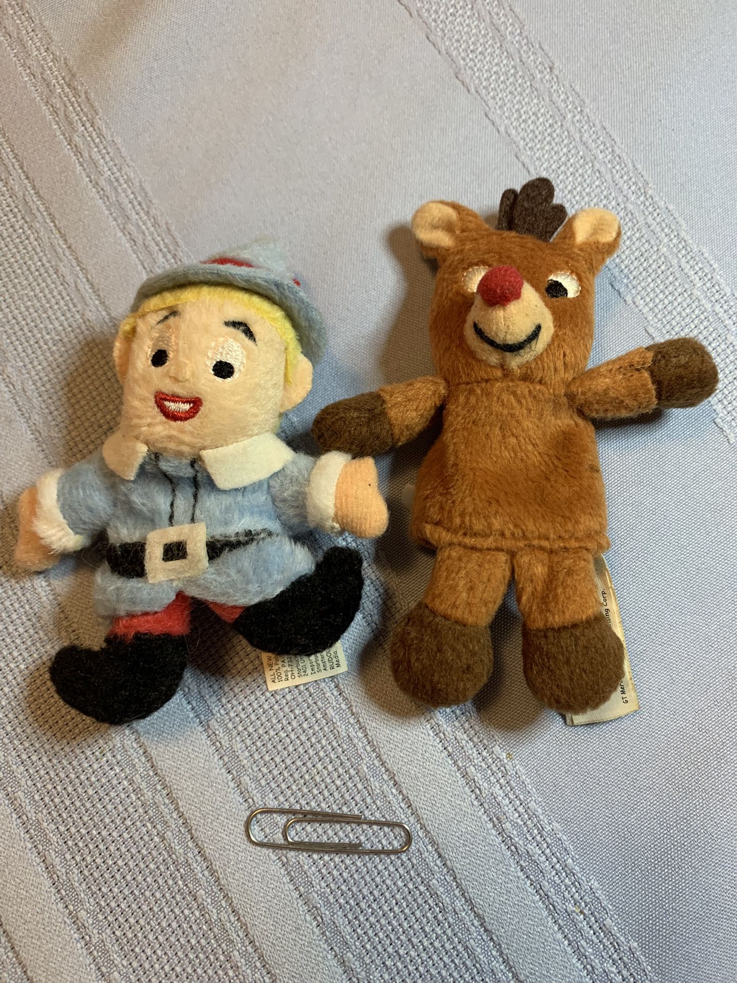 Starbucks Rudolph and Hermey Finger-Puppets