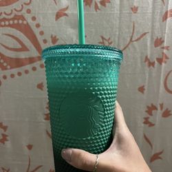 BRAND NEW WITH TAGS! STARBUCKS mint Gradient Studded Tumbler/cup - Grande