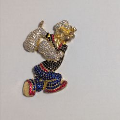 Bedazzled Popeye pendant