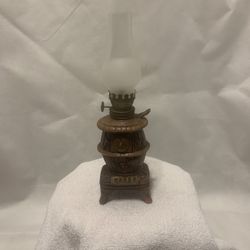 Oil Lamp, Pot Belly Stove