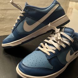 nike dunk low dark marina blue size 8.5 men