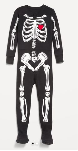 Skeleton Adult Size XL Onesie ( PJ or Halloween Costume)