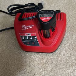 Milwaukee M12 Charger And Battery