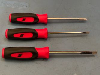 Snap-on Took 3 pc Instinct® Soft Grip Mini-Tip Combination Screwdriver Set (Red)