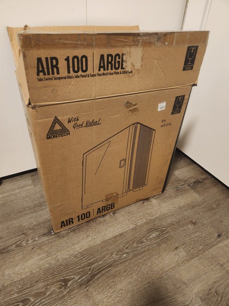 Air 100 ARGB montech Micro Atx Pc Computer Case