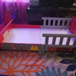 Toddler Fire Truck Bed 