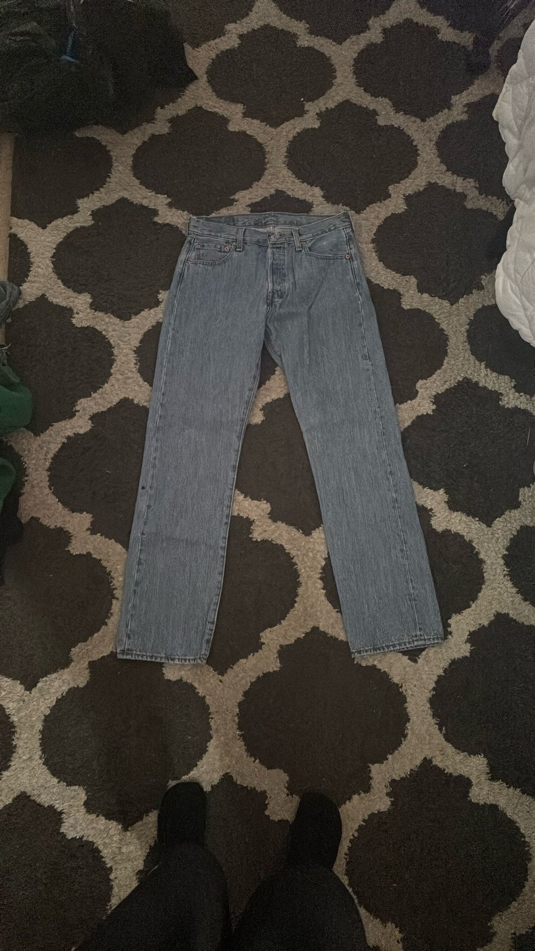 Levi 501 Blue Jeans 32w 30L