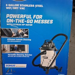 6 gallon Stainless Steel Wet Dry Vac