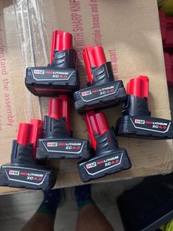 Milwaukee M12 4.0 Batteries   Each