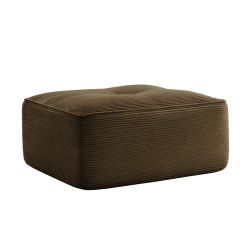 Homy Casa Ottoman Corduroy - Brown "36.22'' L x 28.74'' W x 17.72'' H" Versatile Seating and Footrest