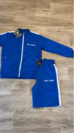 Palm Angels Set Blue - Jacket and Shorts | Size Medium