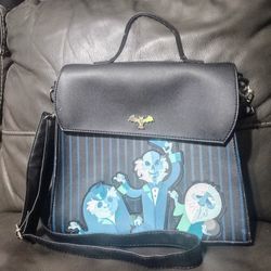 Disney The Haunted Mansion Hitchhiker Ghosts Loungefly Saddle Purse Bag