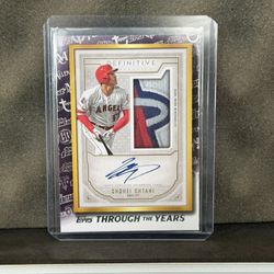 Shohei Ohtani Through The Years Baseball Card