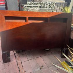 Queen solid wood bed