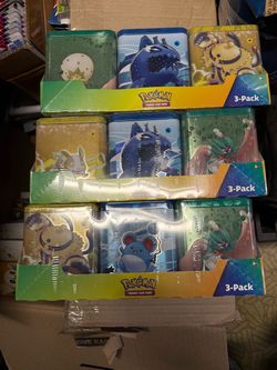 Pokémon Stacking Tin 3-Pack $160 ea