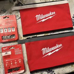 Milwuakee 16’ Saw Chain/ Milwuakee 8’ Pruning Saw Chain/ x2 Milwuakee Zipper Pouches 