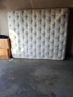 California King box spring, frame and mattress