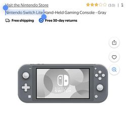 Grey Nintendo Switch Light 