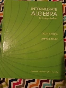 Intermediate algebra for long beach city college
