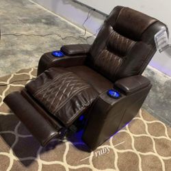 Super Sale !! Composer Brown Power Recliner Brand New By Ashley Furniture, Recliner, Chair | 39$ Down Payment @ Fastest Delivery 🚚