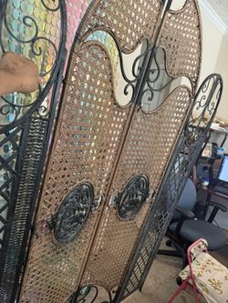 iron Portable Room Dividers - 4- panels-