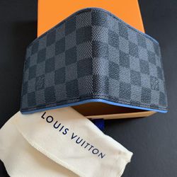 Authentic Louis Vuitton Mens Slender Wallet Brown Damier