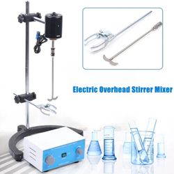 Laboratory Electric Stirrer Overhead Mixer Drum Mix Biochemical Lab Tool IP30 Adjustable 120W 220V