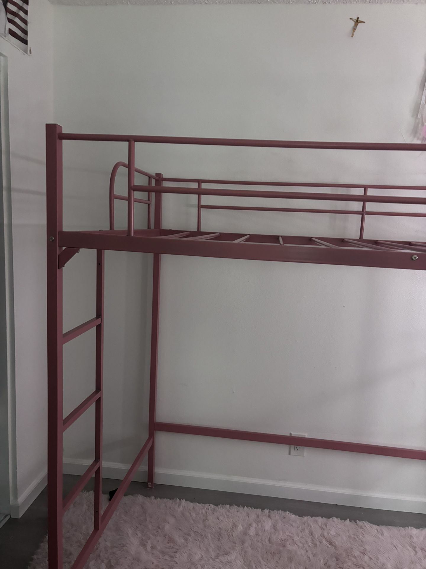 Pink Twin Loft Bed