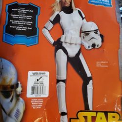 Star Wars Women's Stormtrooper Costume Sz Large
