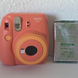 Fujifilm Instax Mini 9 Blush Rose Film Camera With Instant Film