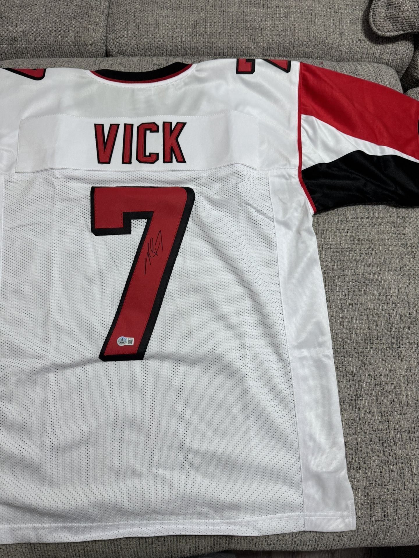 Michael Vick Signed Autograph Custom Jersey - Beckett Coa - Atlanta Falcons