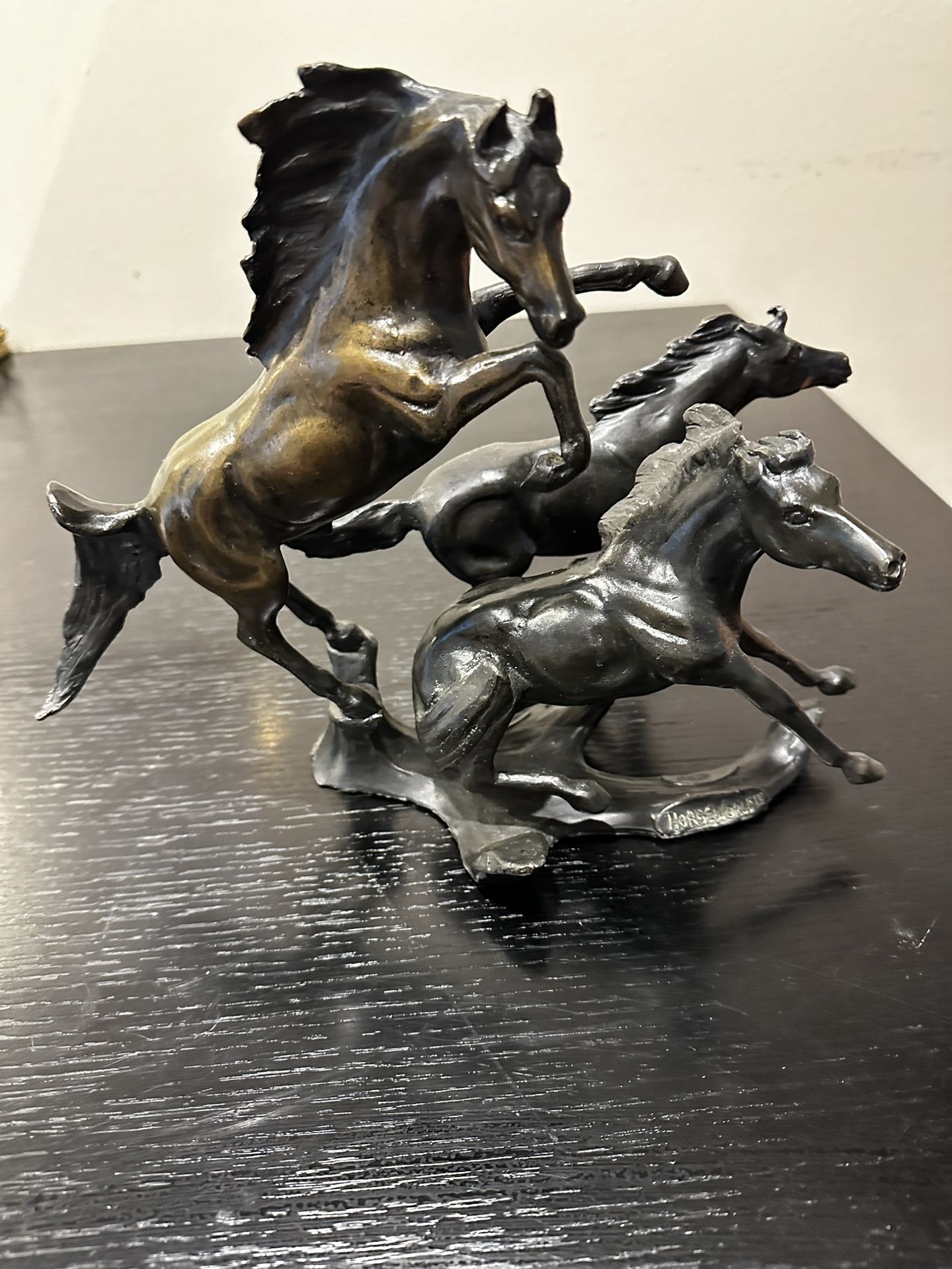 There Horses Bronze Sculpture