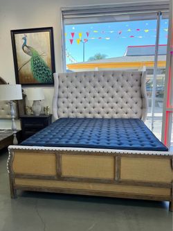 Beautiful King Size Boheme Bon Vivant Bed. Floor Model Sale Price