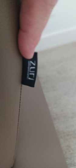 Zuri leather accent sofa