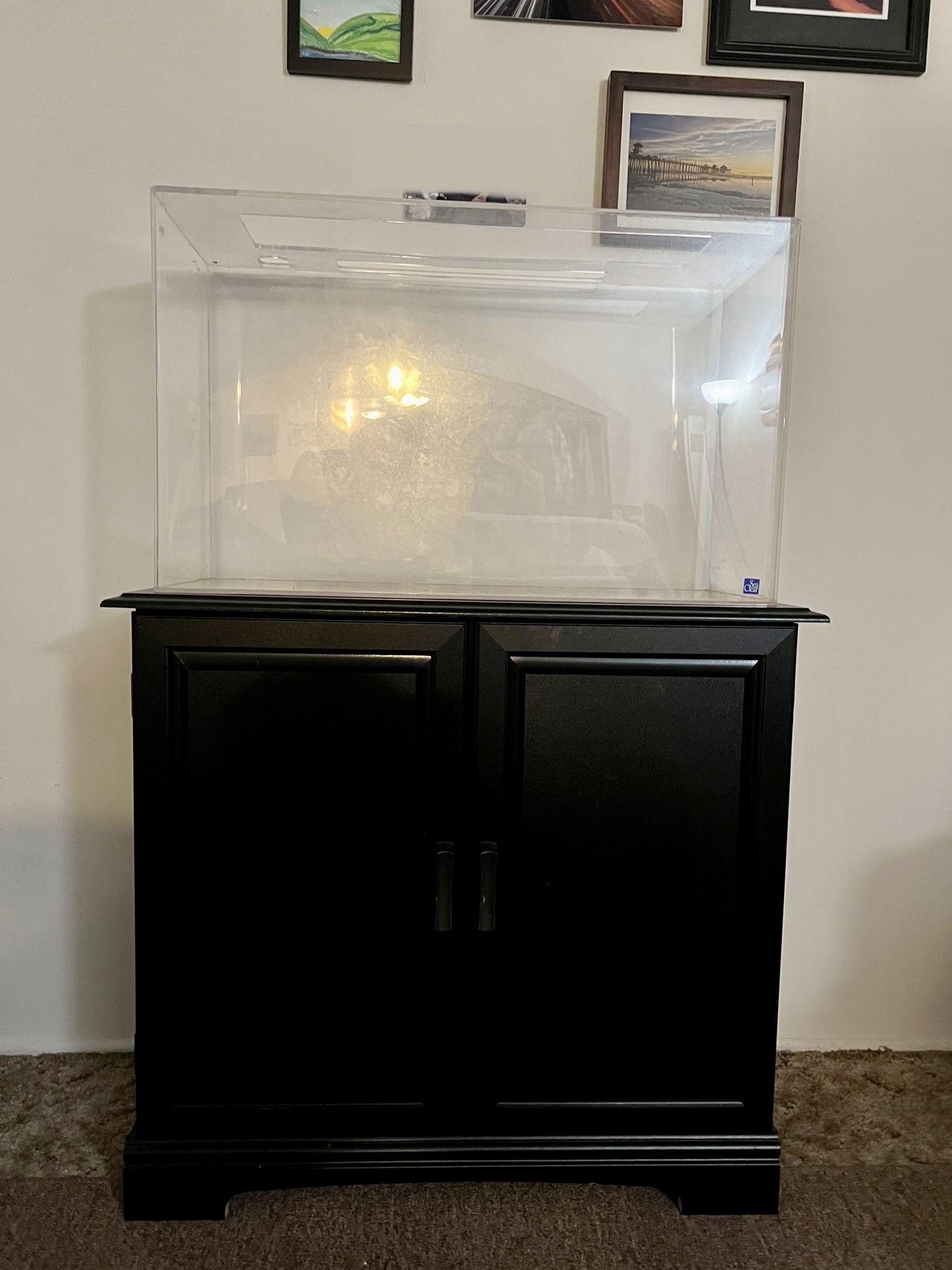 SeaClear 29 Gallon Acrylic Aquarium Fish Tank Set