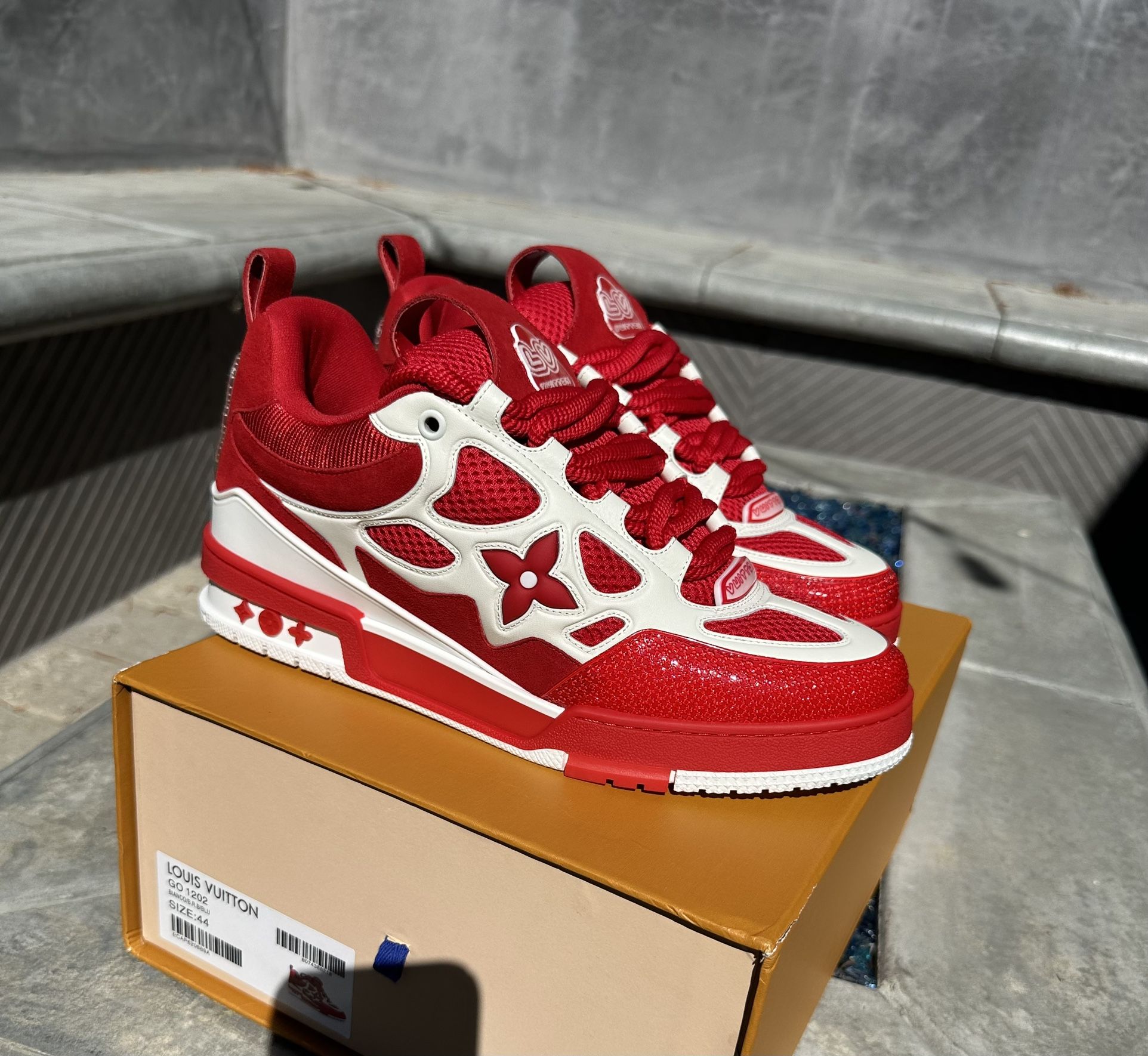 Louis Vuitton LV Skate Sneaker Red White for Sale in New York, NY - OfferUp