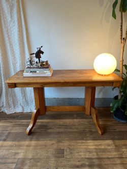 Solid Oak Console/Entryway Table