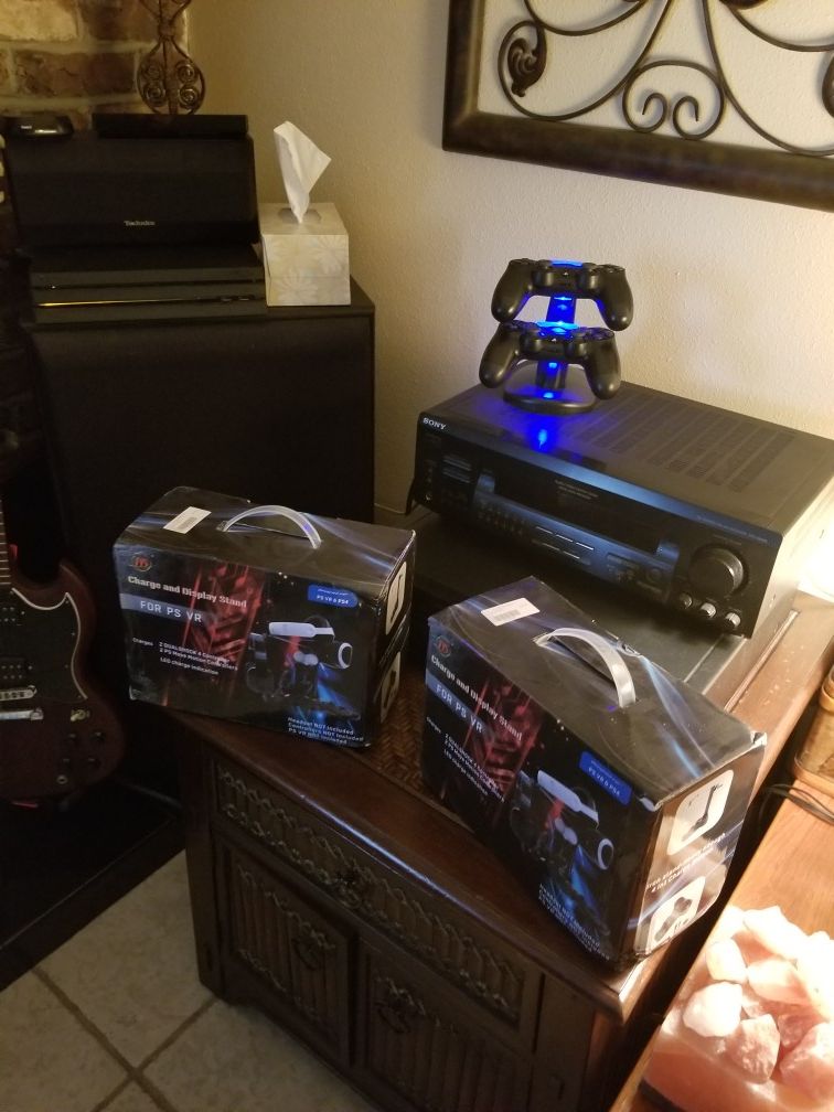 PS4 VR HEADSET STANDS $40 OBO EACH