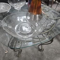VTG Fostoria Baroque Winged Bowl