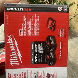 Milwaukee M18 2x6ah Batteries And Charger Like New 
