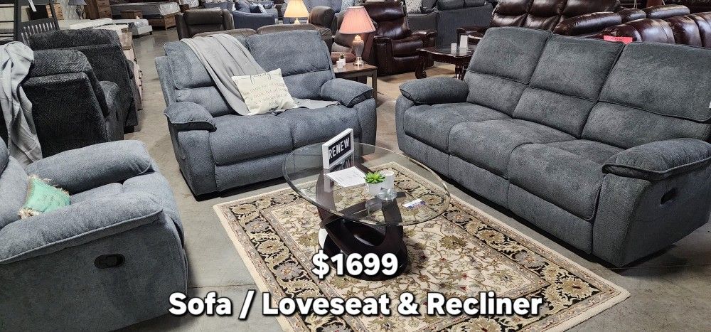 New Sofa/Loveseat &Recliner 