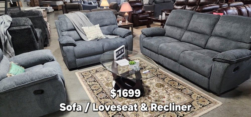 New Sofa/Loveseat &Recliner
