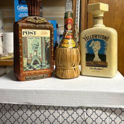 Collector Decanters $5 ea or all 3 for $10