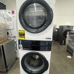 ELECTROLUX 4.4 cu.ft stacked washer and 8.0 cu.ft electric dryer laundry tower