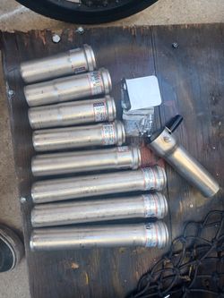 Set Of 8 STAINLESS STEEL DOWN SPOUTS