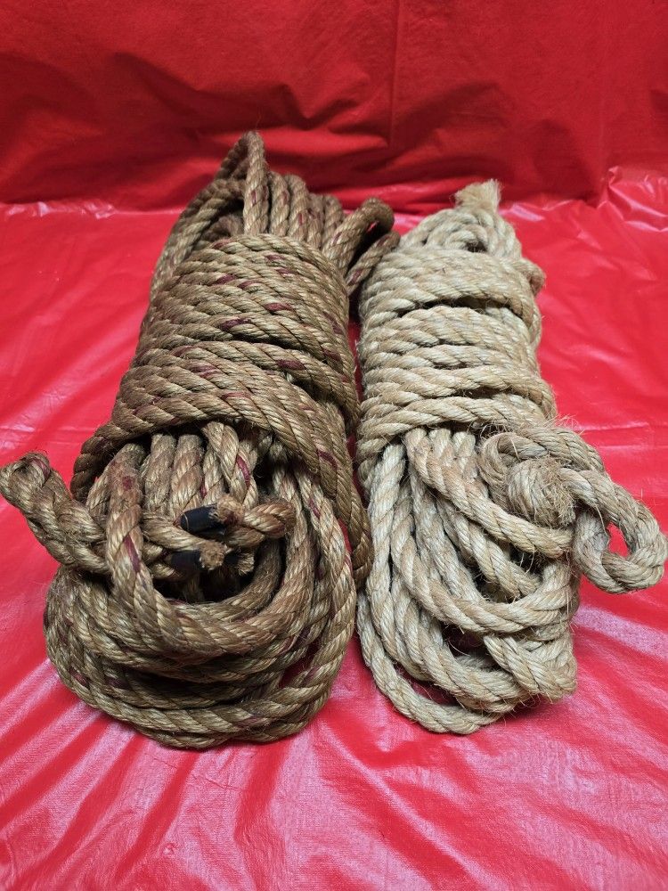 SCAFFOLD PULLEY 3/4" HEMP ROPE $25