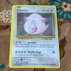 New Chansey Holographic Proxy Pokemon Card.