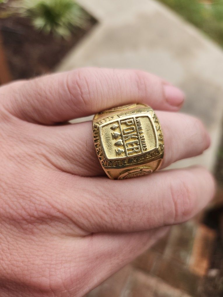 18k Gold World Series Of Poker Ring